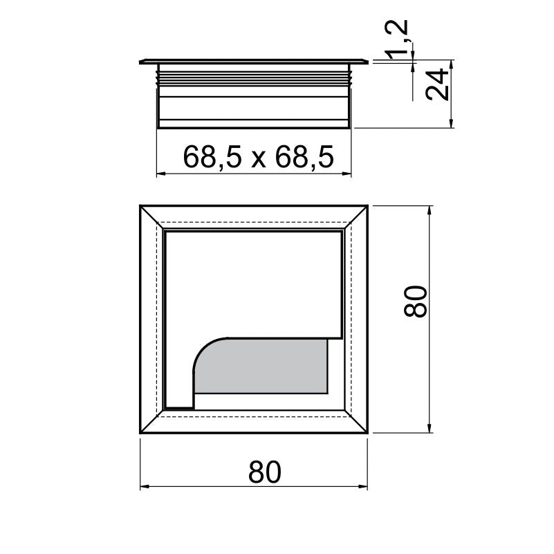Rozetna 80x80