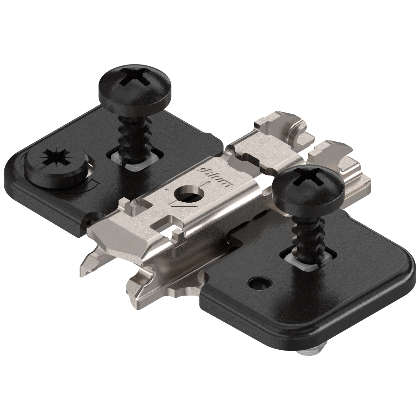Montažna pločica za šarke Blum CLIP TOP EXPANDO H=0 Onyx – 174H7100E