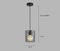 VISILICA 1XE27 KRUG REBRASTA CRNA