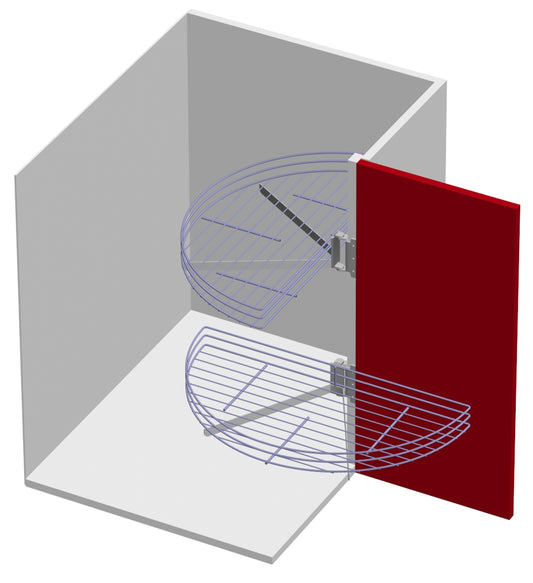 Ugaona okretna mreža pola kruga 350mm