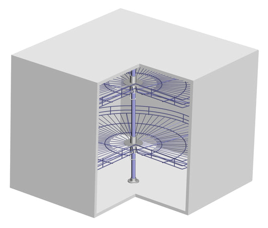 Ugaona okretna mreža ¾ kruga 800mm