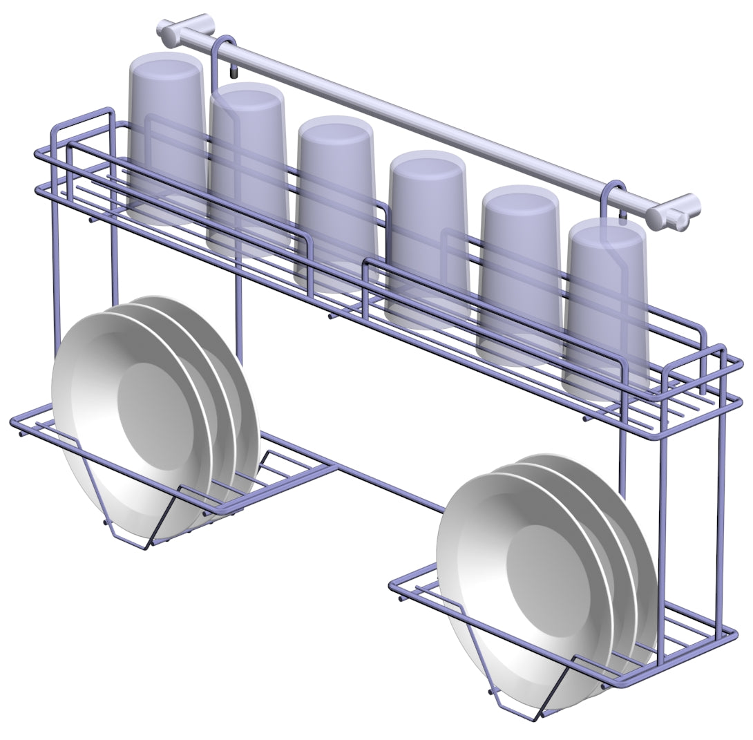 Viseći nosač čaša i šolja